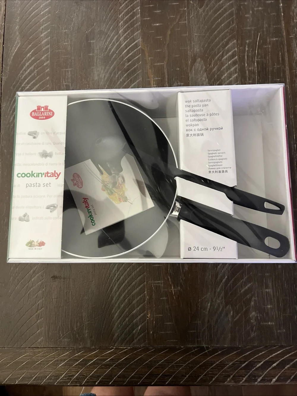 Ballarini Cookin'italy 24 cm/9 1/2” Pasta set with Spaghetti Server brand new